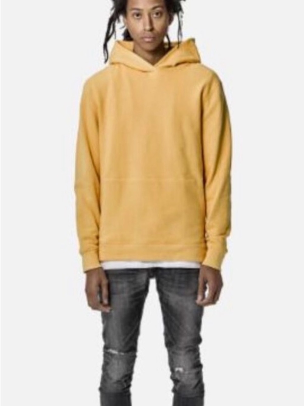 John Elliott Men's mustard Yellow villian Hoodie size 3 (large)